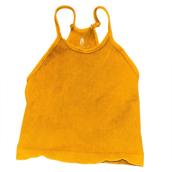 FP Movement by Free People Golden Ribbed Tank Top NWOT - Picture 2 of 4